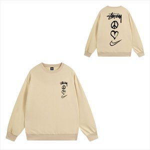 Nike x Stussy Peace Love Swoosh Sweatshirt Crew Sweat Apricot